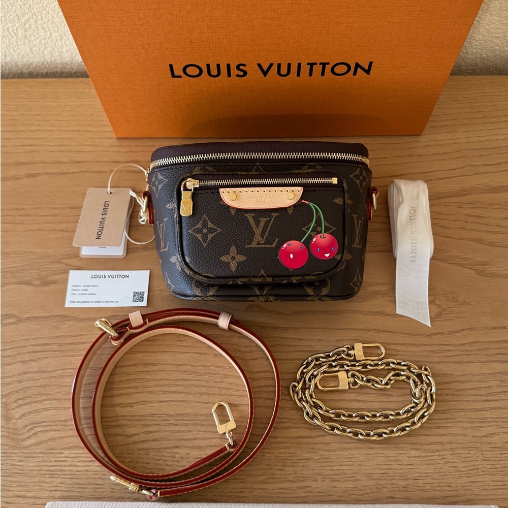 ‼️SOLD‼️NWT Louis Vuitton x Takashi Murakami Cherry Cerise Mini Bum Bag